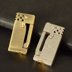Vintage Style Slide-press mechanical kerosene lighter