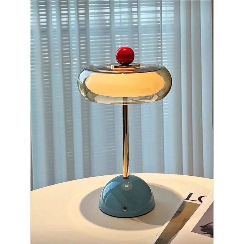 Retro Transparent Glass Table Lamp