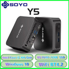 SOYO Mini PC Y5 Intel i3 4th CPU 8GB RAM 128GB ROM Windows 10 WiFi BT4.2 Desktop Computer